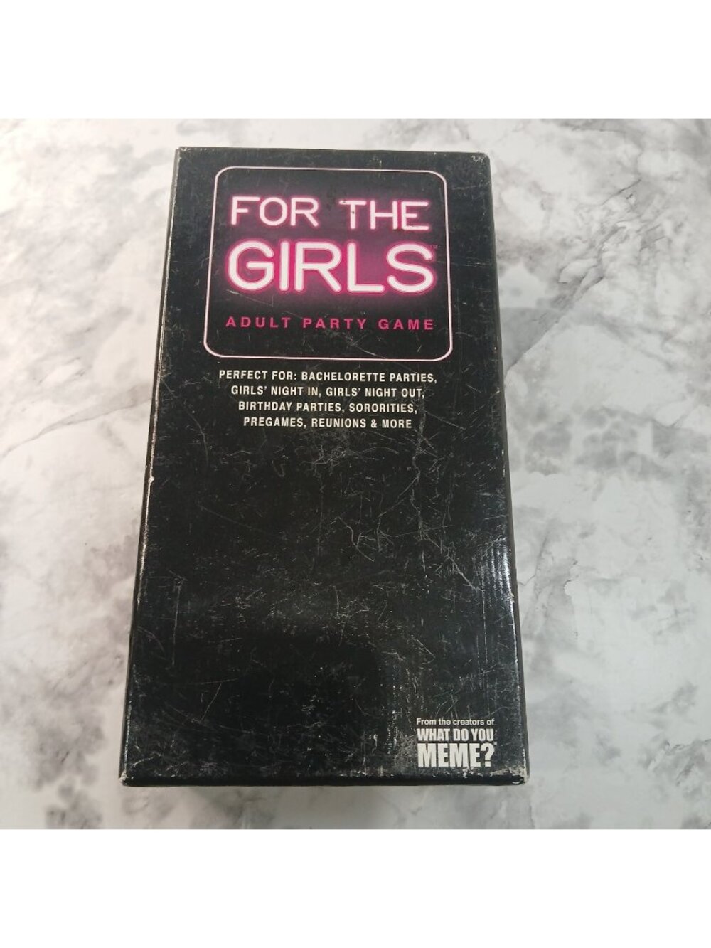 For The Girls Adult Party Game by What Do You Meme? Complete 450 Cards & Spinner